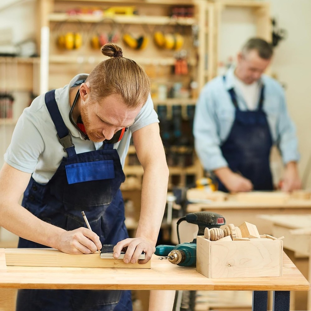 48" Adjustable Height Heavy-Duty Workbench - 2000 lbs Capacity & Lockable Wheels