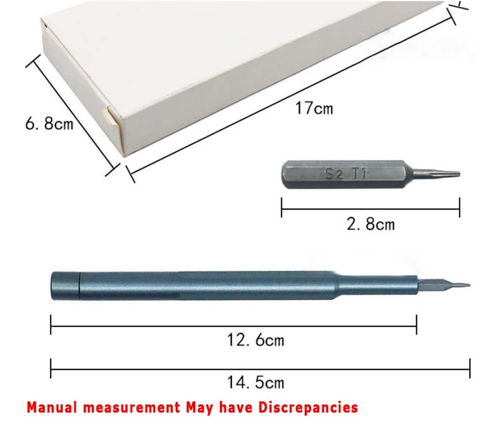 Reliable Sturdy Durable Compact 25-in-1 Multi-Function Screwdriver Set with Bits