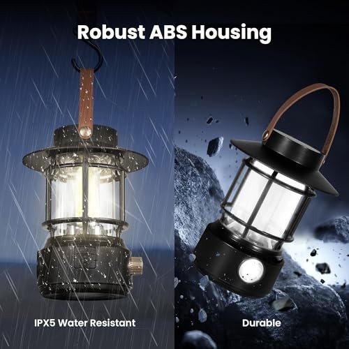 Led Camping Lantern Pack, 1000LM, Solar Lantern Rechargeable Camping Lights 2