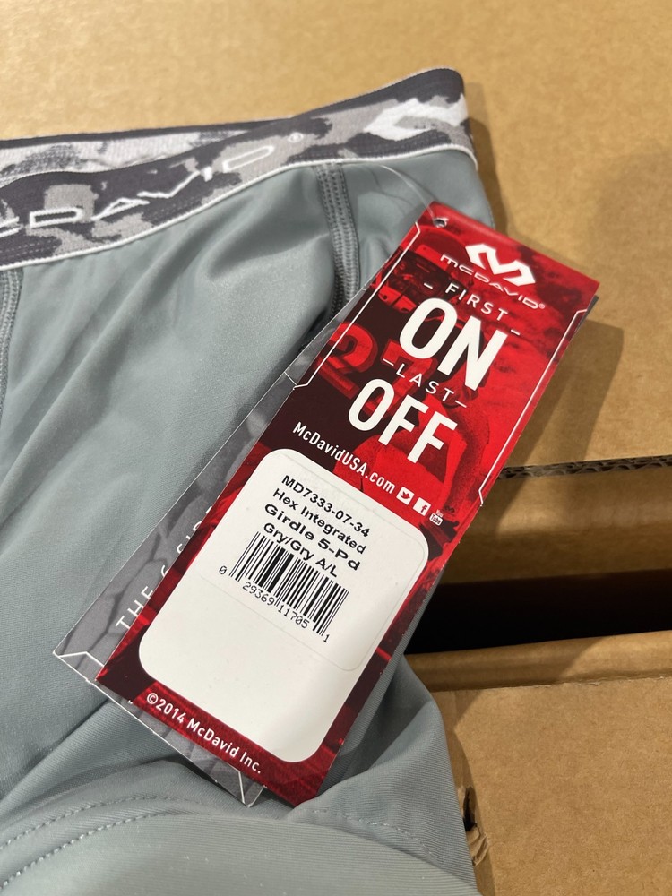 McDavid Hex Integrated 5 pad girdle grey