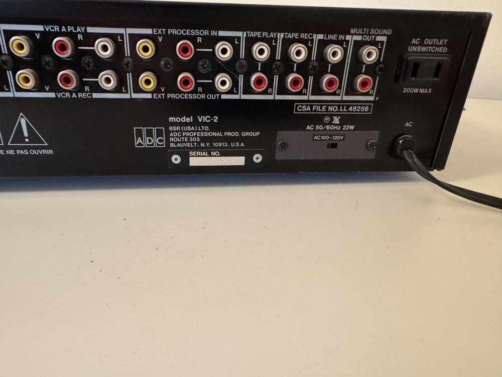 ADC Professional BSR (USA) LTD VIC-2 Visual Procesor / Program Commander