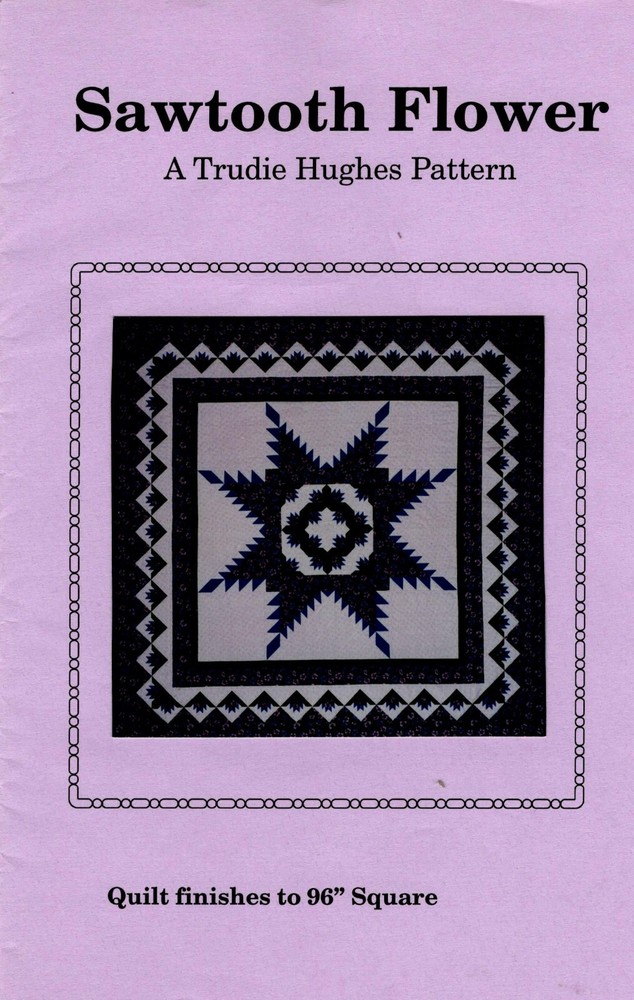Sawtooth Flower Quilt Pattern by Patched Works