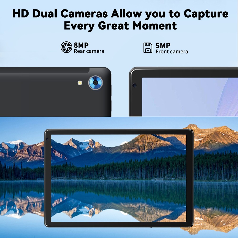 AEEZO 10.1'' Android 14 Tablets HD Touchscreen Octa-Core 10+128GB WIFI Bluetooth