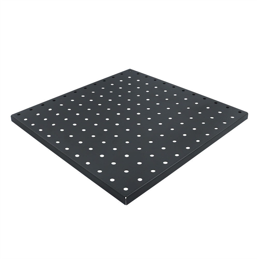 4 Pcs Metal Pegboards Black Peg Boards Wall Organizer Panel Storage Hanger Tool