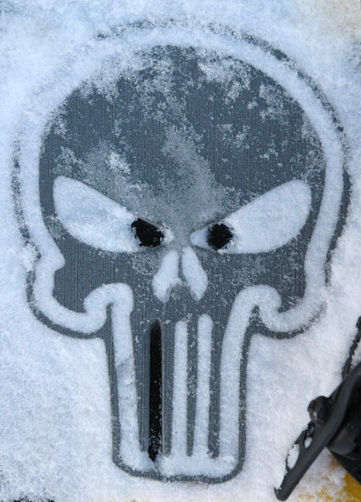 ToeJamR Snowboard Stomp Pad - SNIPER SKULL - GRAY