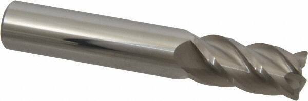 Accupro 1/2" Diam 4 Flute Single End Solid Carbide 0.03" Corner Radius End Mi...