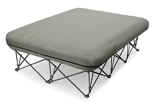 Camping Cot,Camping Cots for Adults,Folding Camping Cot with Queen Grey