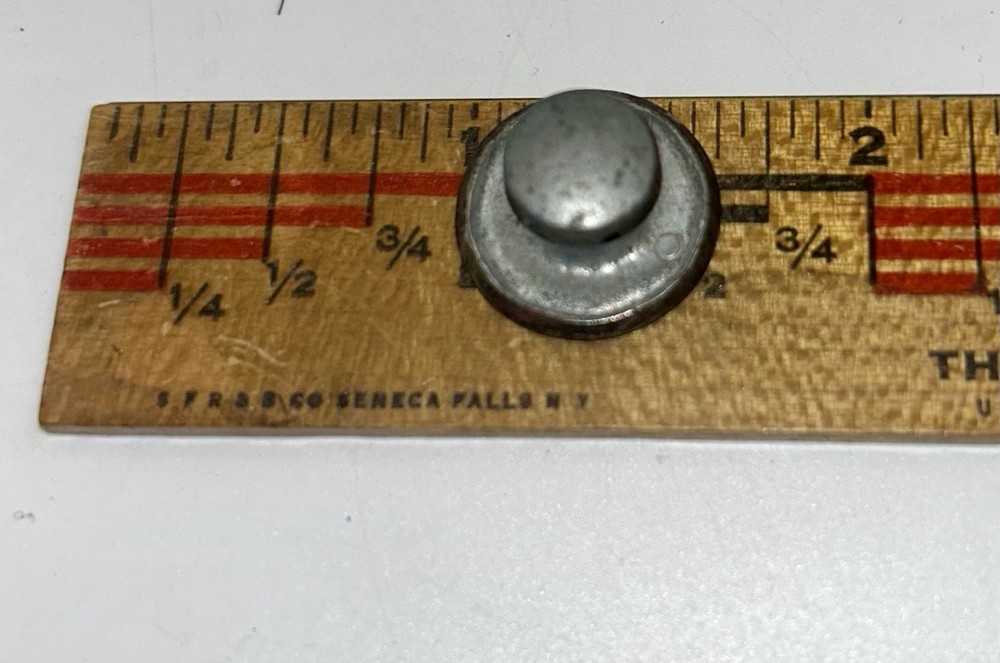 Antique Brass N&W OVERALLS Button Riveted Shank Excellent Condition