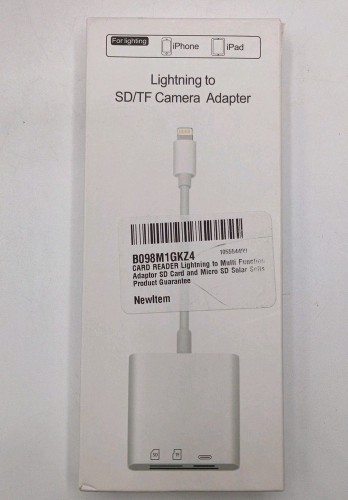 Lightning to SD/TF Camera Multi Function Adapter S-309