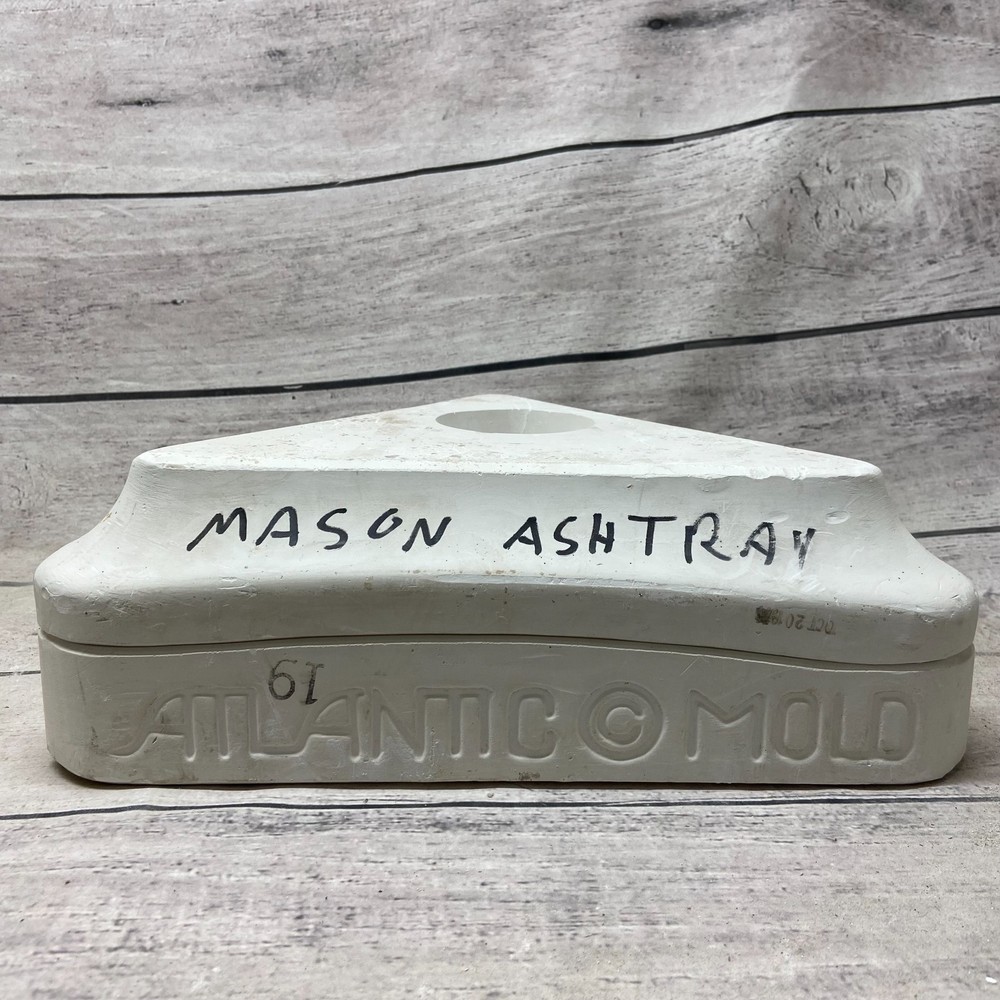 Vintage Atlantic Ceramic Slip Casting Mold Mason Ashtray #A-433