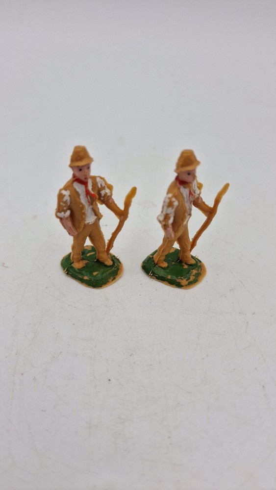 F.G. Taylor & Sons Farmer figures x 2. Vintage. Plastic.