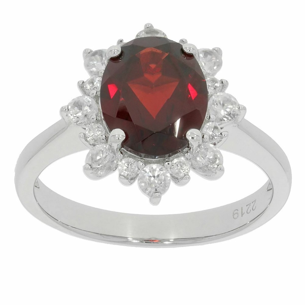 Sterling Silver Semi Mount Ring Setting OV 10X8mm Halo