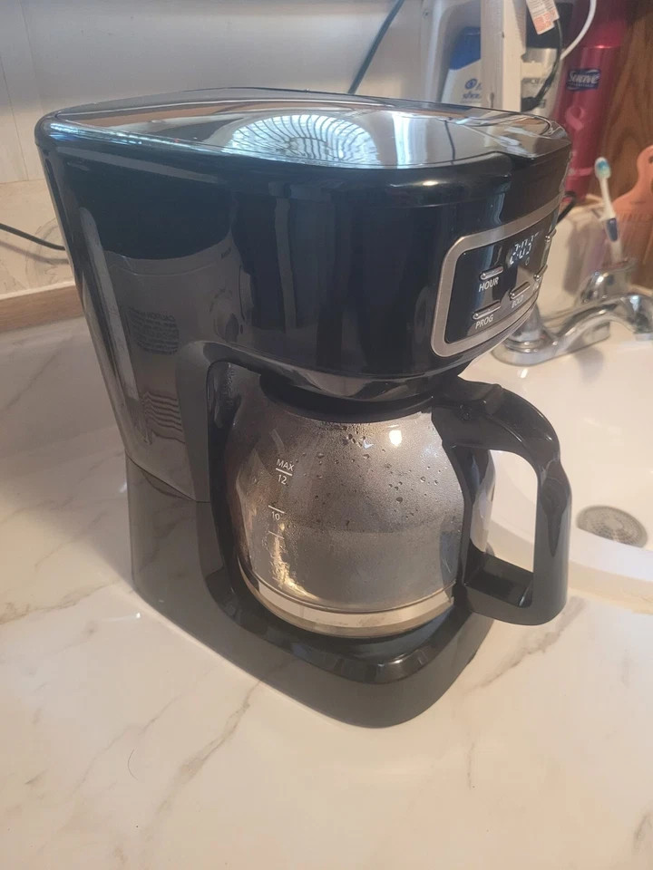 Mainstays 12 Cup Programmable Coffee Maker Black Model 552955 Drip Coffee Pot