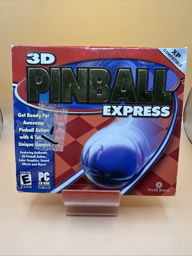 3D Pinball Express PC CD ROM Swift Jewel Software - Fast Shipping