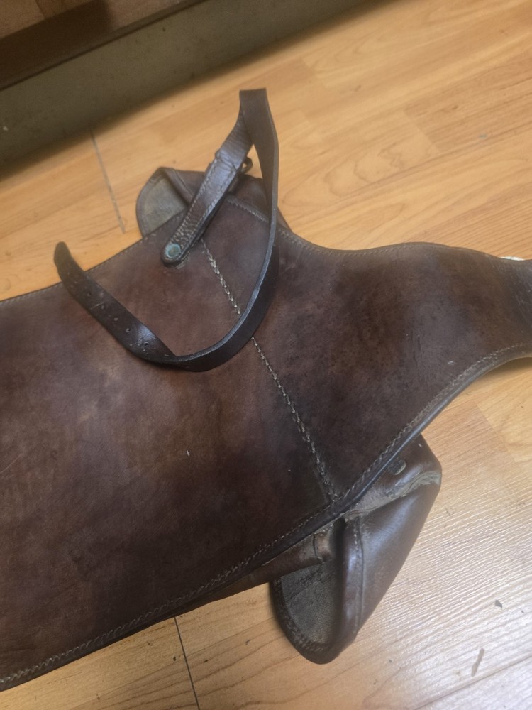 French Cantle / Saddle Bag Cavalry Marked Paris Leon Braun