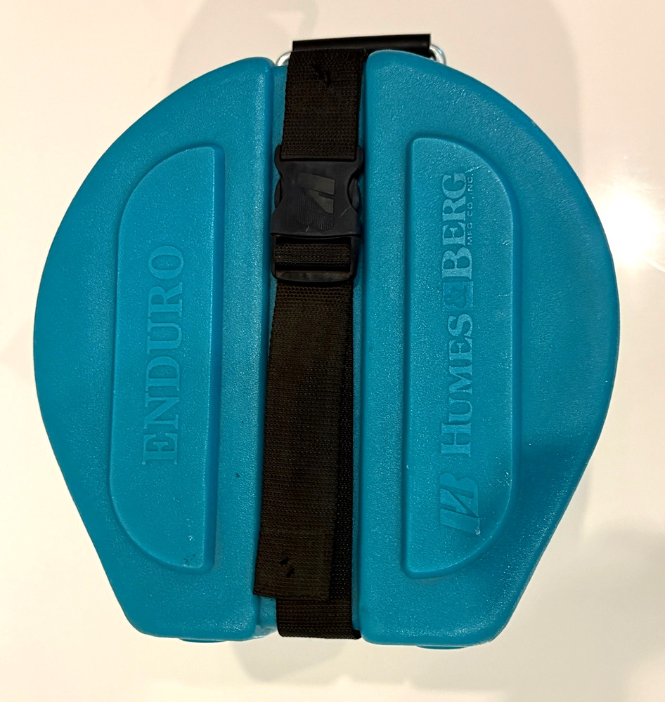 Used, Inside case size is  9" x 9 "  Humes & Berg Enduro Tom Drum Case !