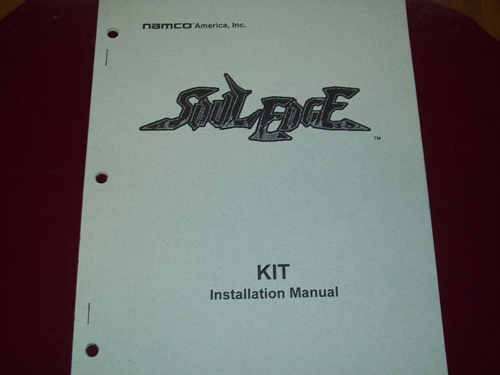 Soul Edge Original Installation Manual by Namco