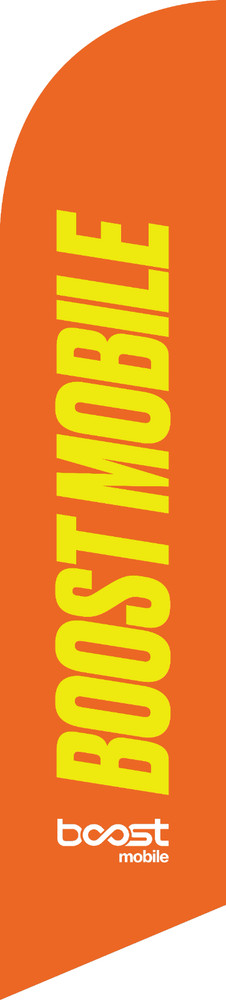Boost  Mobile Windless Flag-Windless Flag only-Volume Discount