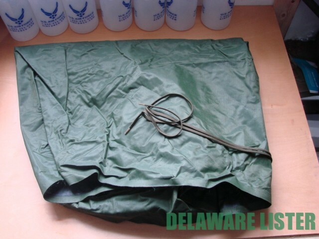 US Military Army Rubber Rubberized Laundry Personal Bag w/Tie~String