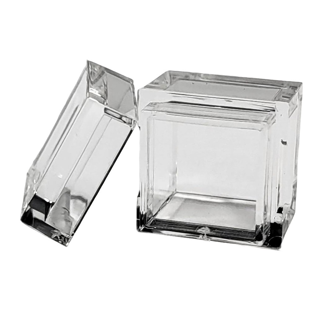 10pcs Acrylic Box Trays for 0.39 10mm Elements Cubes, Clear 5968