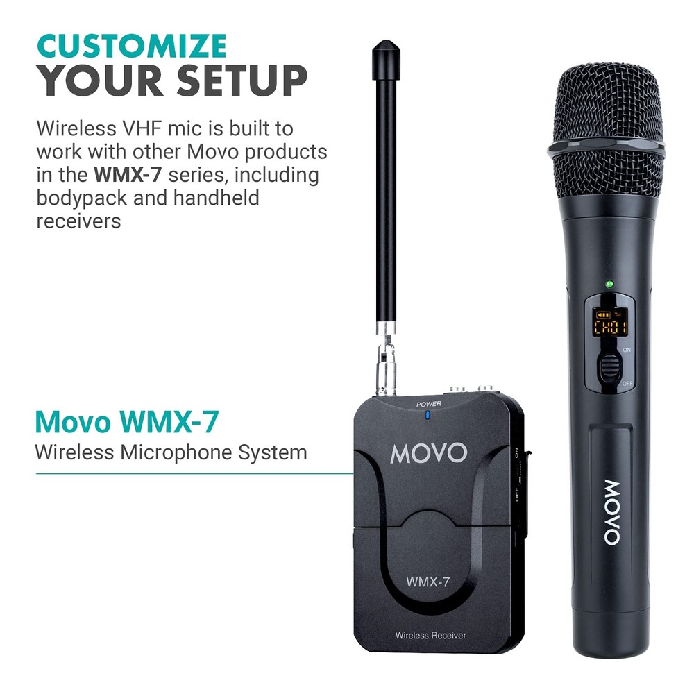 WMX-7-TH VHF Portable Handheld Microphone Transmitter for The WMX-7 Wireless ...