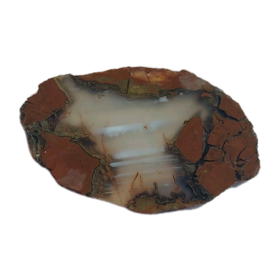 THUNDER EGG / GEODE  SLICE ~ 25 grams / rough agate jasper mineral rock cab