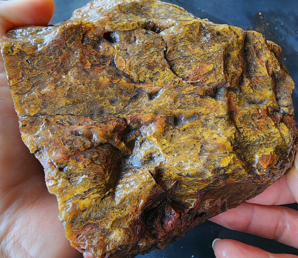 4.5 lbs (2.03 kg) Large Flame Agate Rough, Flame Agate Rough, Lapidary Saw, アゲート