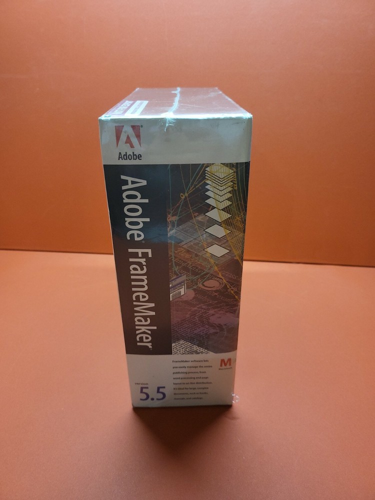 Rare Adobe FrameMaker 5.5 for Mac ~ Sealed ~ Not for Export w Bonus Sampler CD