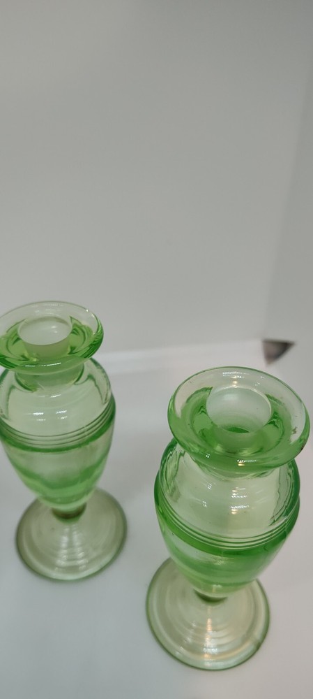 Vintage Vaseline Dresser Set