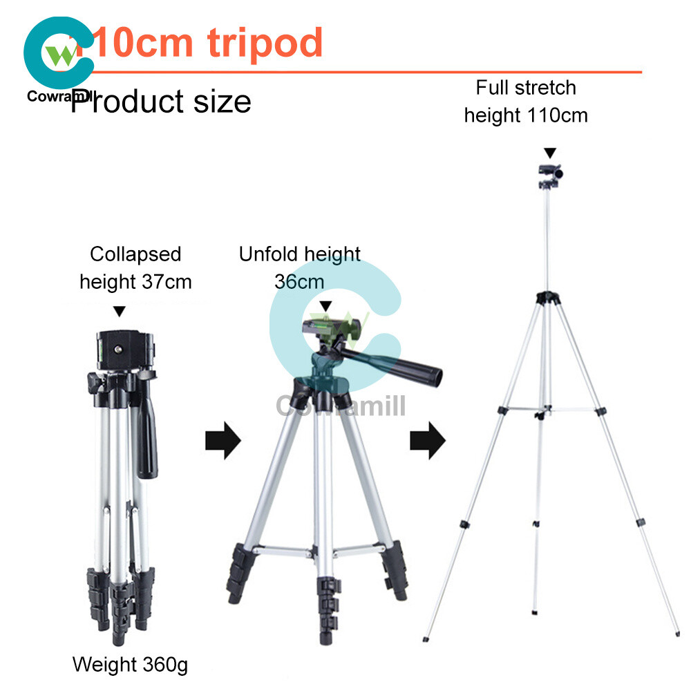 Multi function Travel Camera Tripod 110cm/150cm Adjustable Laser Level Tripod