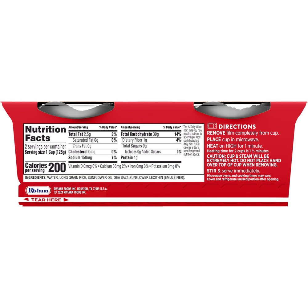 Minute White Rice Microwaveable Rice Cups Gluten Free oz Count