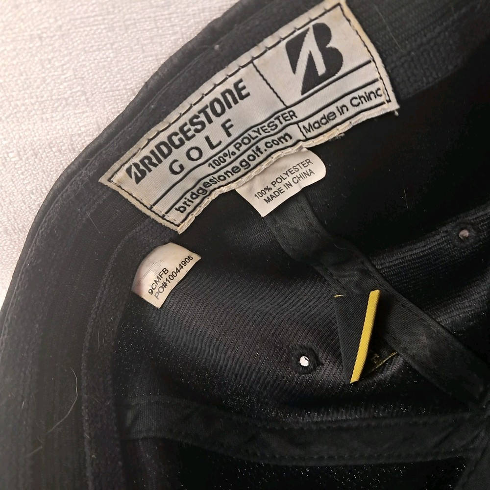 Bridgestone Golf B330 Golf Hat Stretchfit Black OSFM
