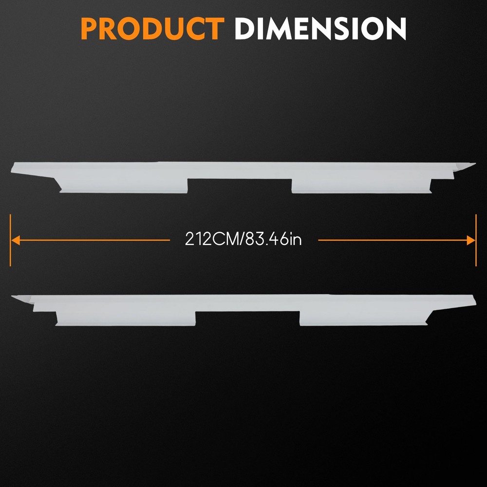 Pair Rocker Panels For 2007-2016 2017 Ford Expedition Not For EL models