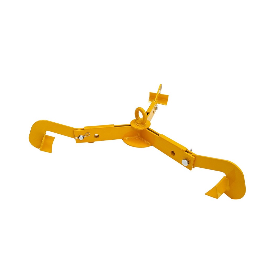 Oil Drum Lifting Hook Forklift Crane 3-Claw Open Closed Head Drum Lifter