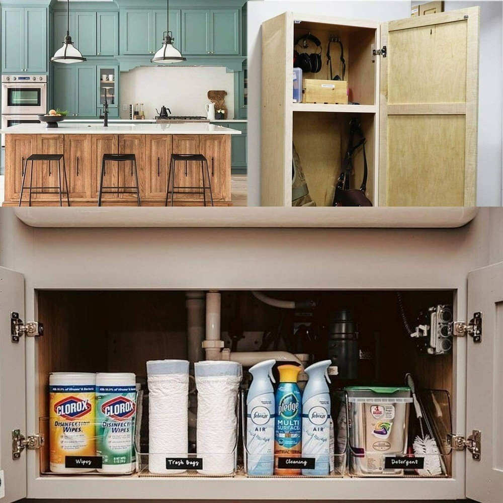 50Pack 1/2" Overlay Soft Close Face Frame 105° Compact Cabinet Hinge Handware US