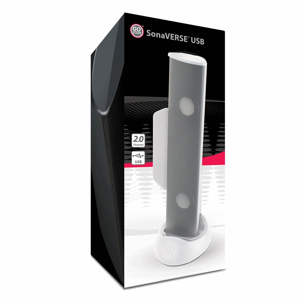 USB Laptop Computer Speaker with Clip-On Portable Soundbar Design