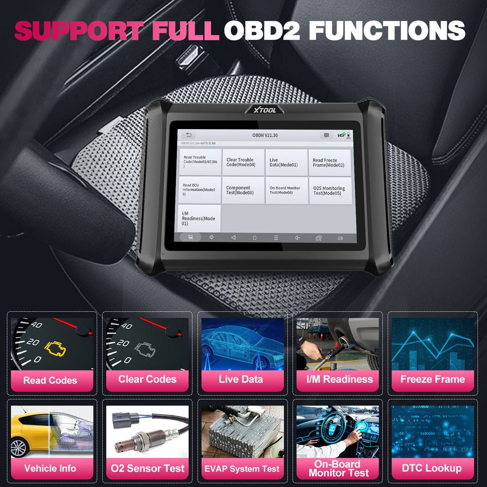 XTOOL D7W Auto Diagnostic Scan Tool 36+Resets E/CU Coding K`ey Programmer DOIP