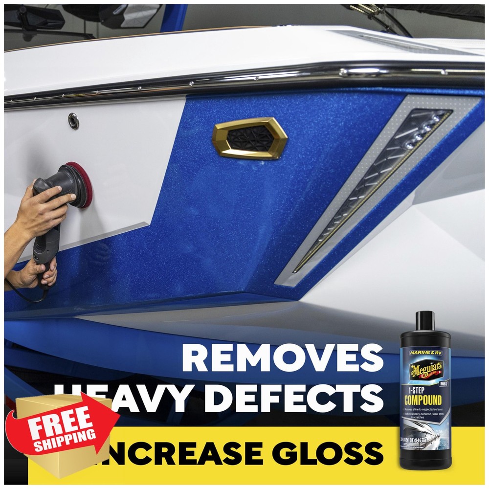 Meguiar's M6732 Marine RV Compound 32 Oz Oxidation Removal