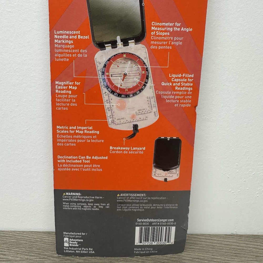 Ready Brands Survive Outdoors Longer Sighting Compass with Mirror Survival Gear