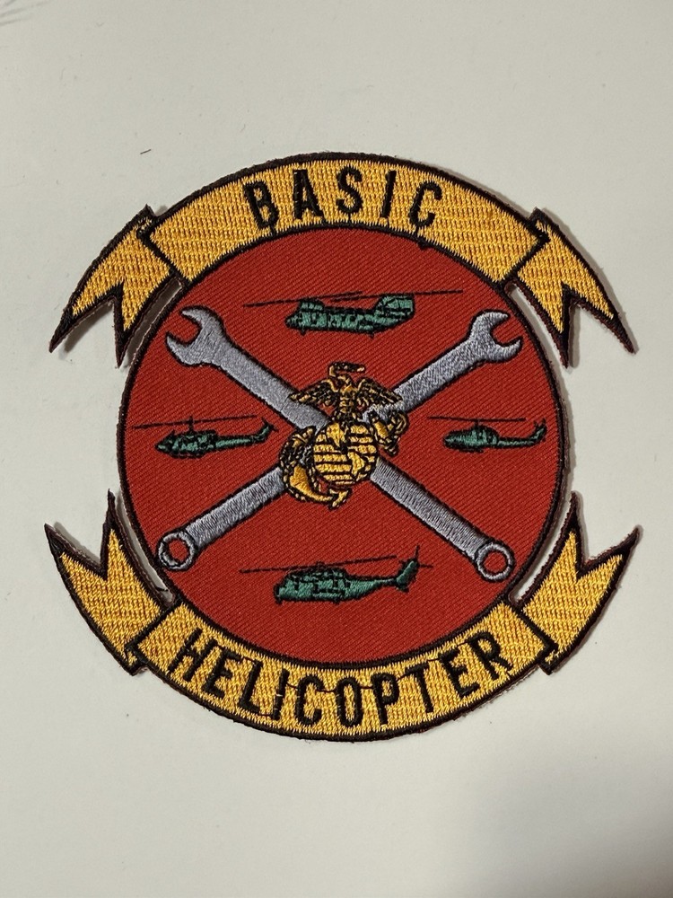 Original United States Marine Corps (USMC) Basic Helicopter Maintenance Patch