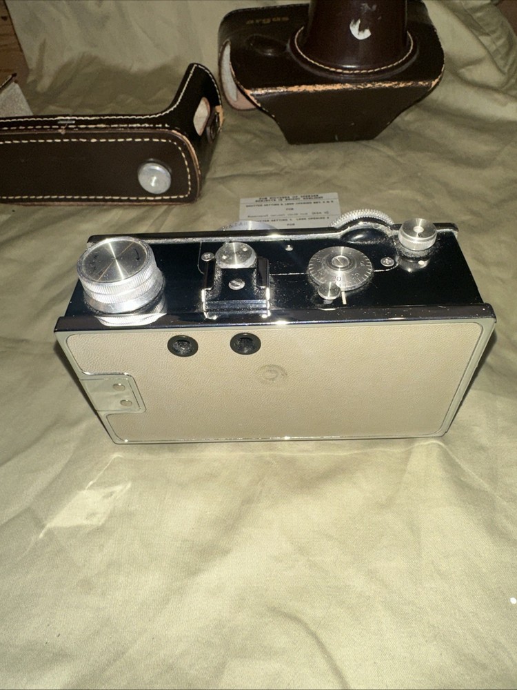 Argus C3 Matchmatic 35mm Rangefinder Camera w/ Case Untested