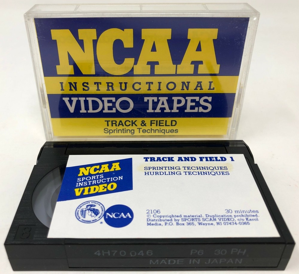 NCAA Instructional Video Tape - Track & Field Sprinting Techniques Video 8 8mm