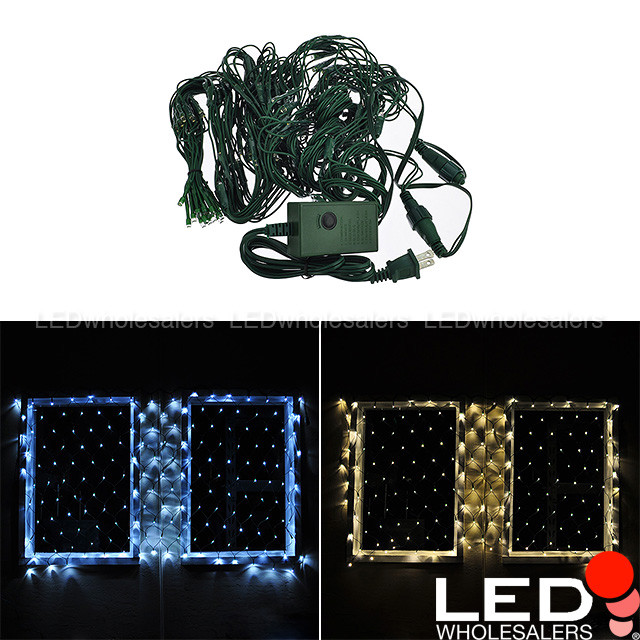 Linkable 80"x40" Christmas Holiday LED Net Light with Multi-Function Controller
