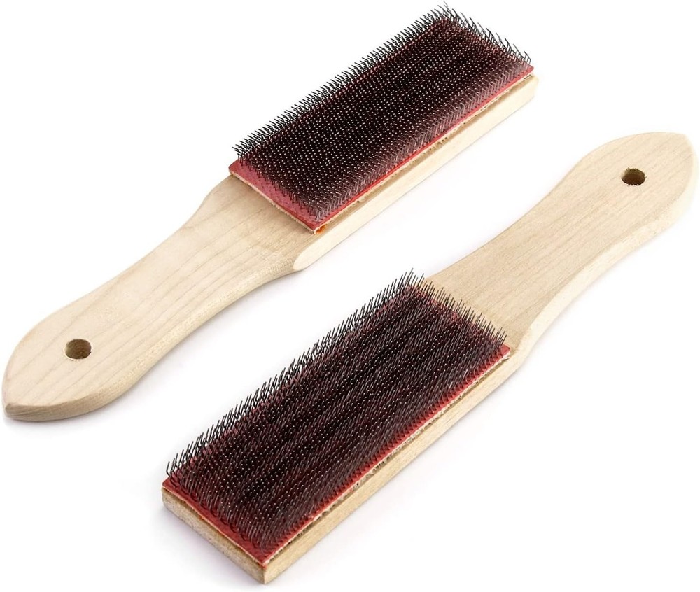 File Cleaner Carded, 2 Pack, 8" Universal File Card and Brush