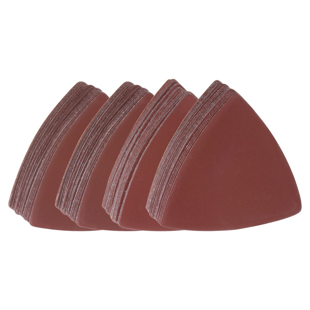 100pcs 1000/1200/1500/2000 Grits 80mm Aluminum Oxide Triangular Sandpaper Pads
