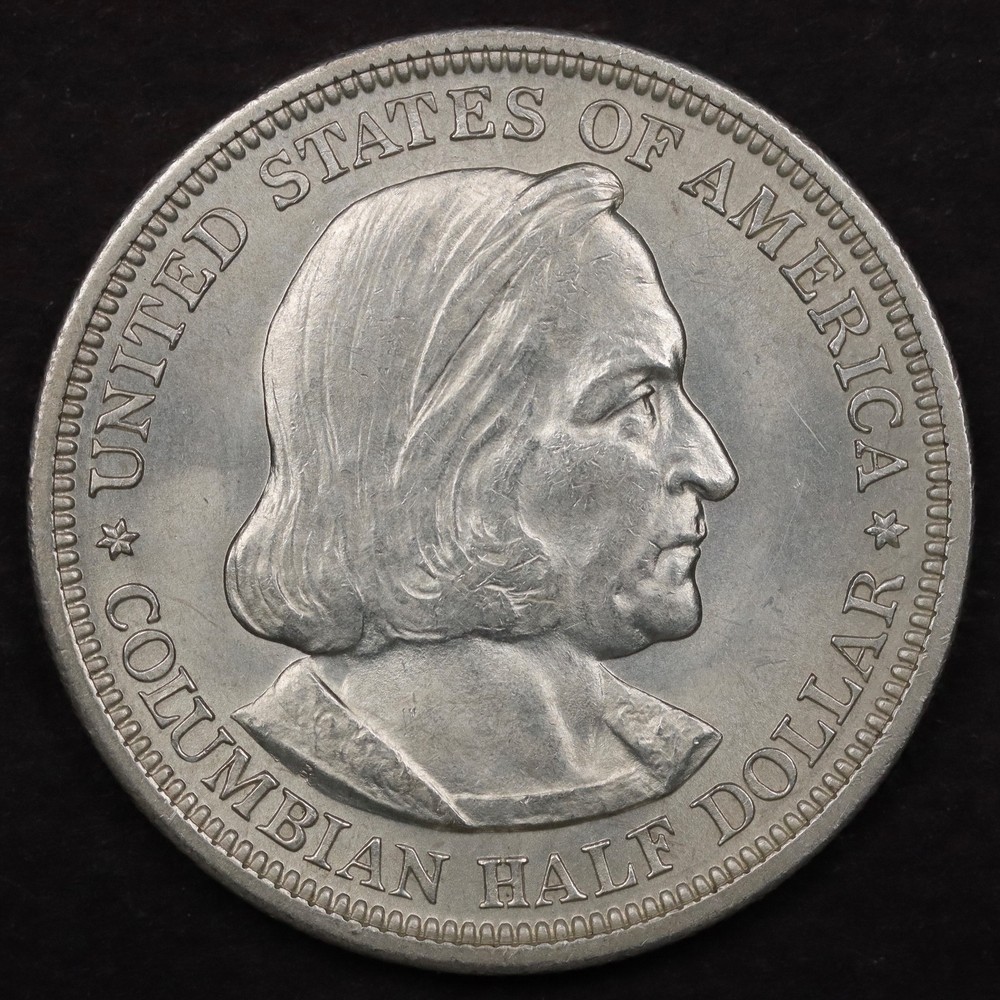 1892 50c Columbian Exposition Commemorative Half Dollar - Uncirculated