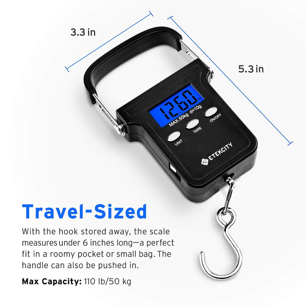 Professional Digital Trigger Pull Scale Gauge with Hook Clear LCD Display