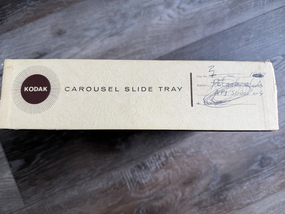 3x Kodak Carousel Transvue 80 Slide Trays w/ Boxes
