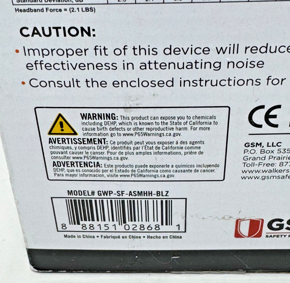 Walkers MAXPROTEC Active Safety Listening Hardhat Muff