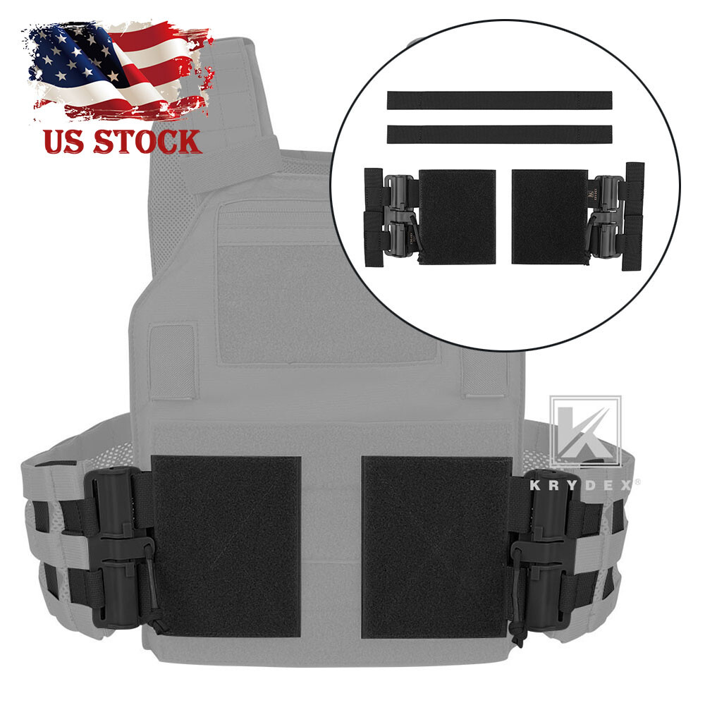 KRYDEX Tactical Quick Release Assembly Set Rapid Connector for JPC CPC AVS Black